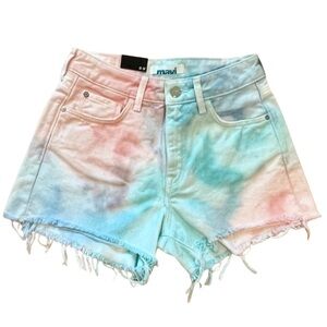 NWT MAVI Cotton Candy Colored Tye Dye Shorts